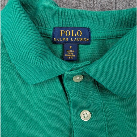 Polo Ralph Lauren Shirt Boys 5 Set of 3 Preppy Classic Timeless Blue Green Logo - Picture 2 of 13